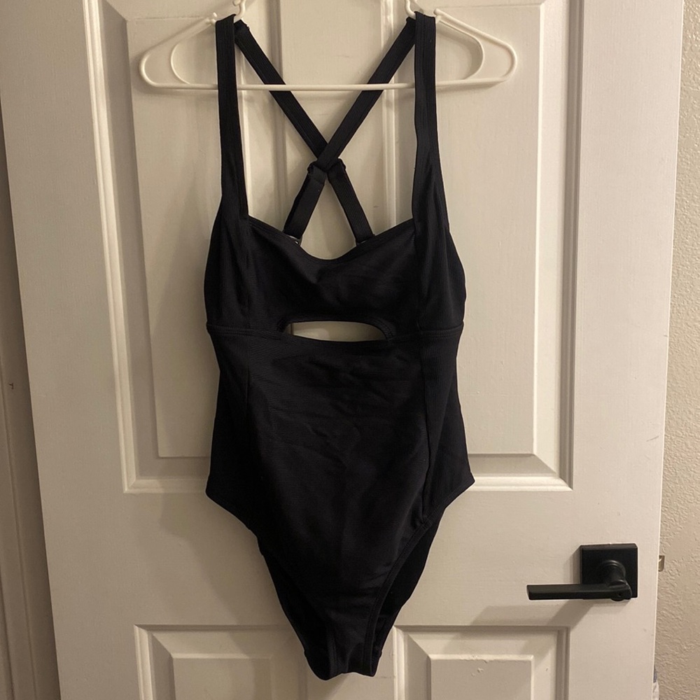 XL Black One Piece Swimsuit NWOT